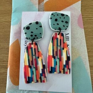 Colorful Statement Earrings (brand new)